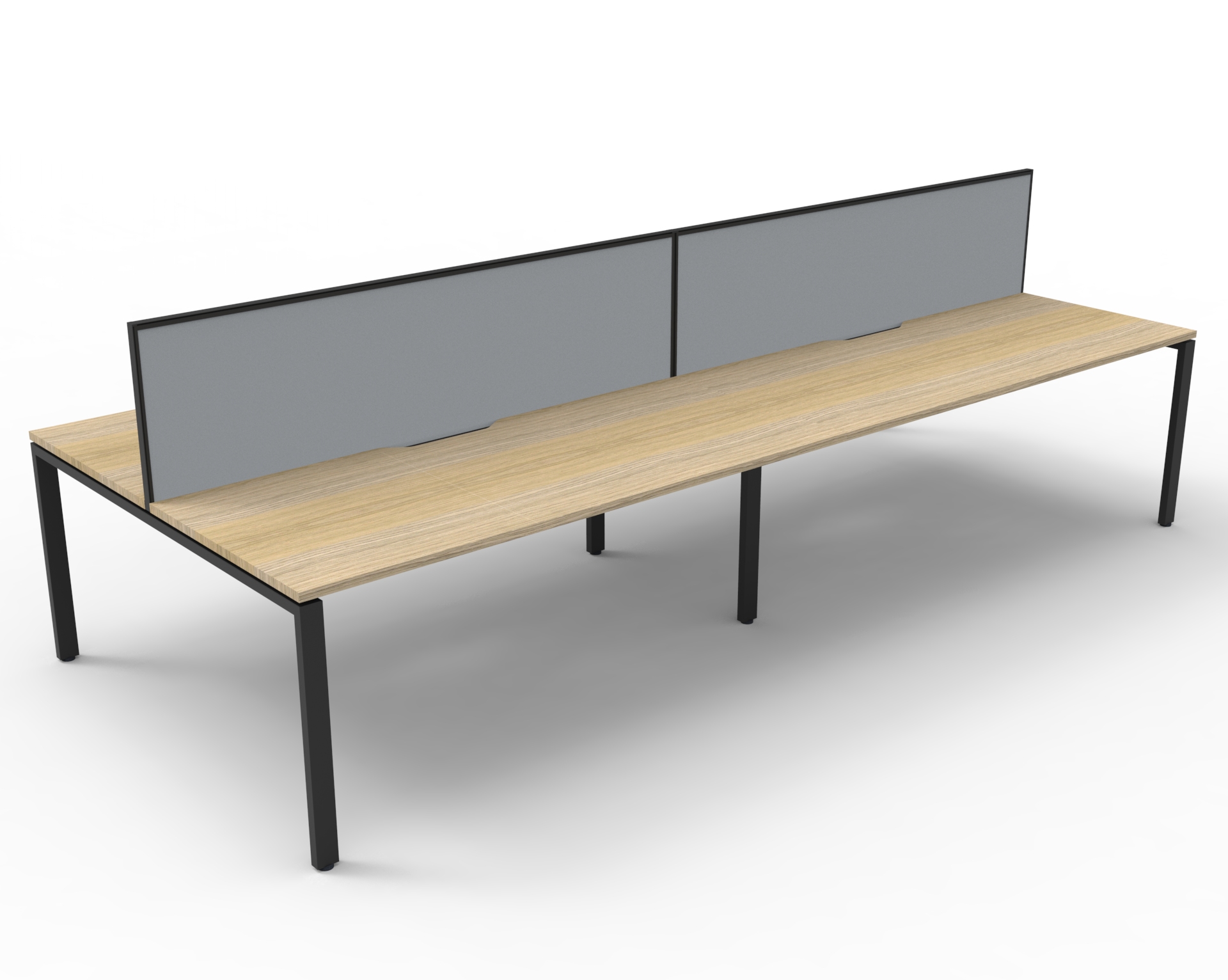 Profile 4 Person Double Sided Workstation - With Screen